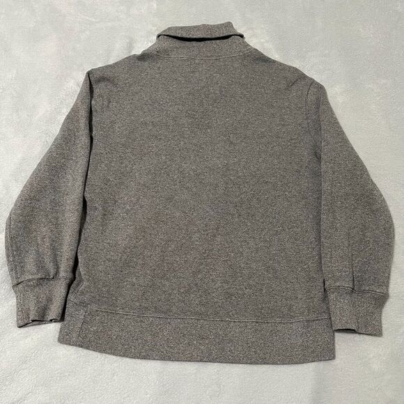VTG Polo Ralph Lauren Sweater Mens Large Grey Cardigan Shawl Collar Cozy Preppy - Picture 8 of 11